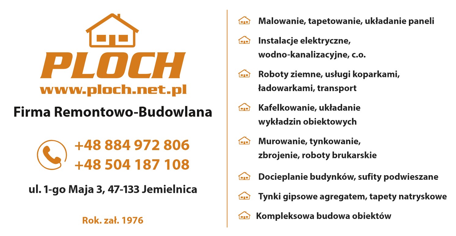 Firma Remontowo-Budowlana "PLOCH" Tomasz Ploch - usługi wodno-kanalizacyjne STRZELCE OPOLSKIE usługi wodno-kanalizacyjne STRZELCE OPOLSKIE